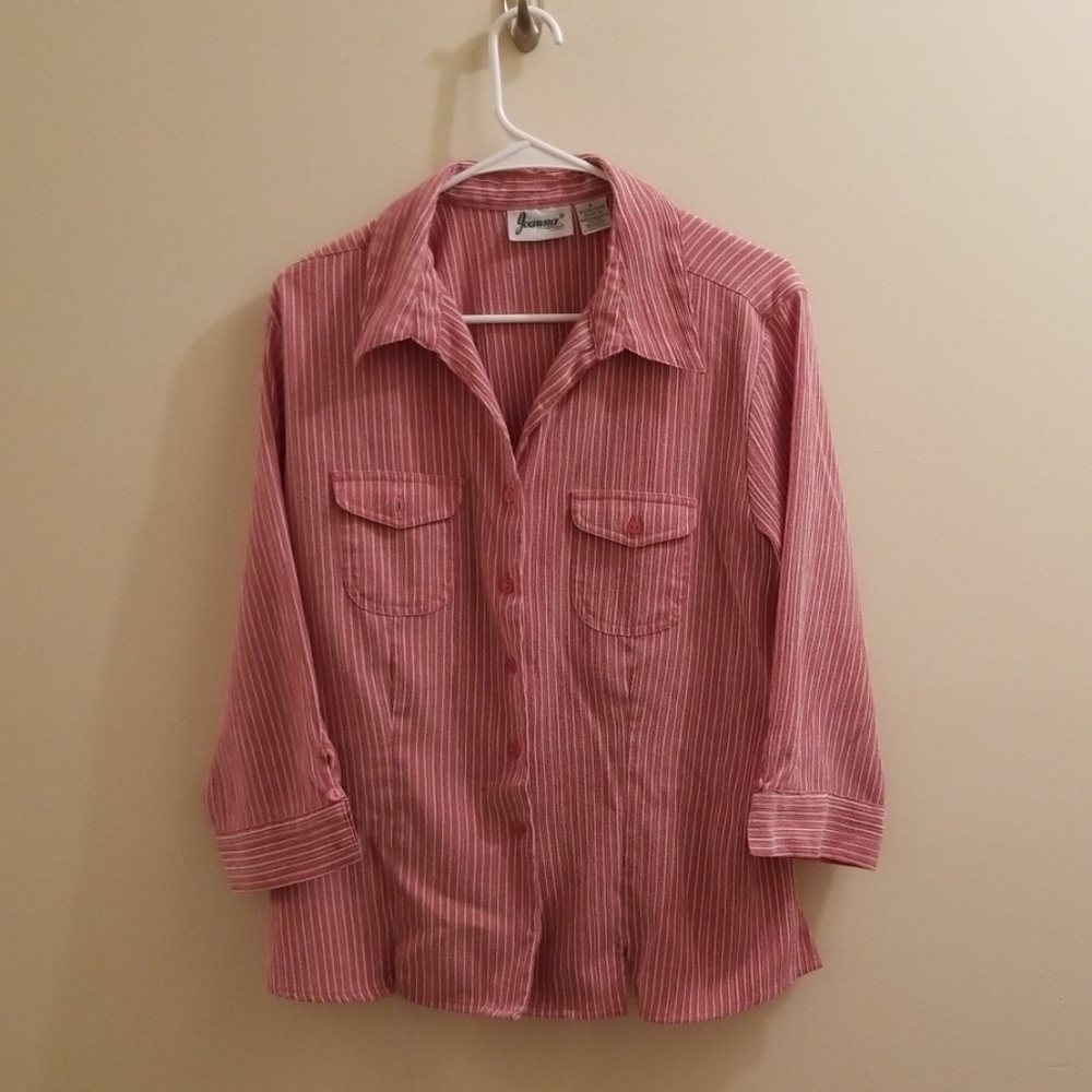 Joanna Long Sleeve Button Down Size Large